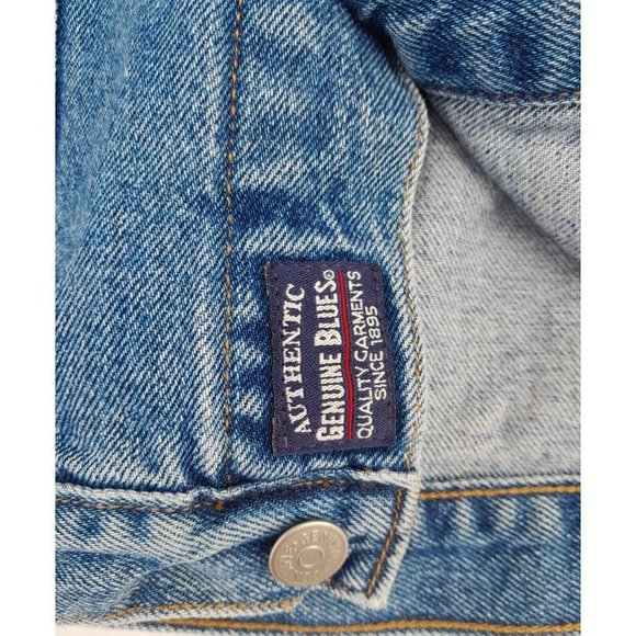 Genuine Blues Jeanswear Women's Blue Denim Jacket Size 12 (L) With Pockets - Picture 3 of 10